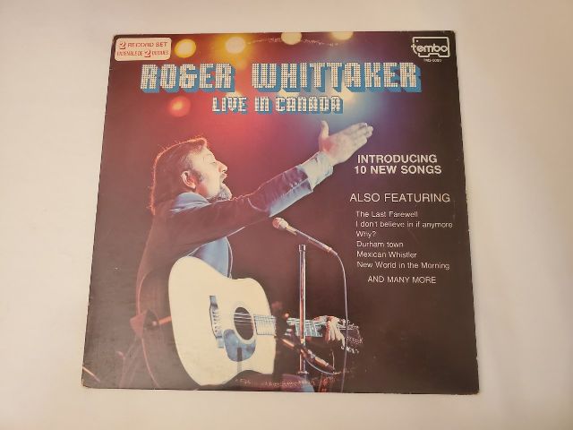 Roger Whittaker Live in Canada vinyl record