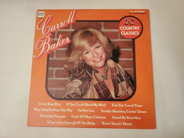 Carroll Baker 20 Country Classics vinyl record