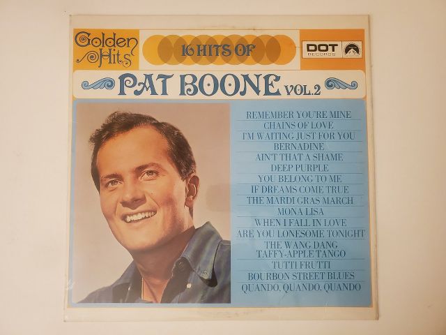 Pat Boone 16 Hits of Pat Boone Vol. 2 vinyl record