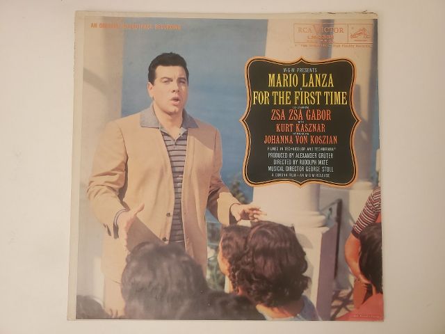 Mario Lanza For the First Time vinyl record