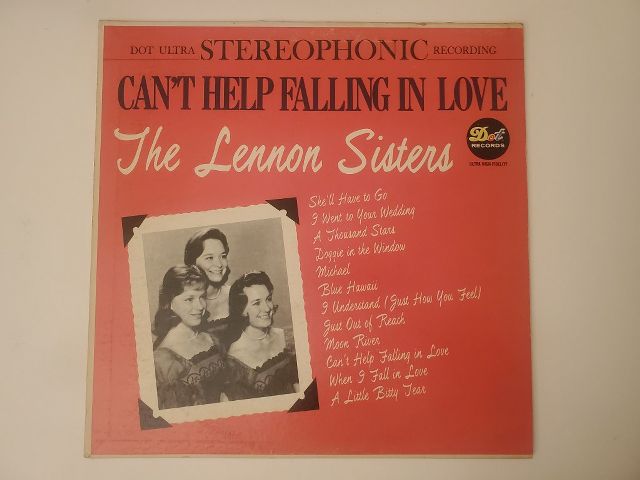 The Lennon Sisters Can't Help Falling in Love vinyl record