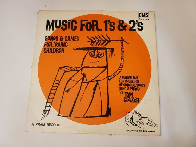 Tom Glazer Music For 1's & 2's: Songs & Games for Young Children vinyl record