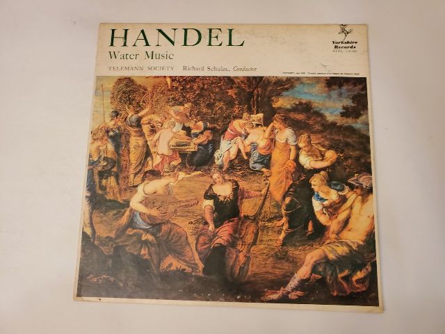Telemann Society Handel: Water Music vinyl record