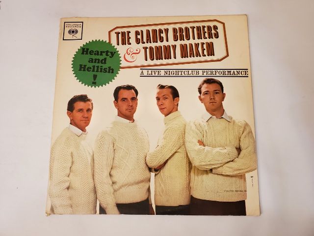 The Clancy Brothers & Tommy Makem Hearty and Hellish: A Live Nightclub Performance vinyl record