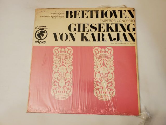 Gieseking, Von Karajan, The Philharmonia Orchestra Beethoven: Emperor Concerto vinyl record