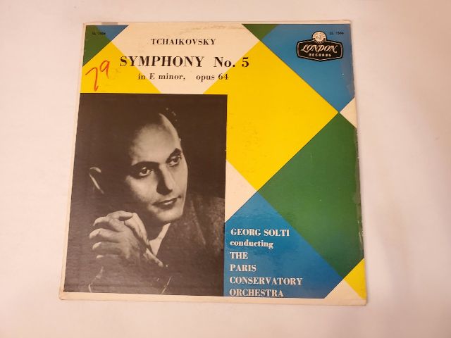 Georg Solti conducting the Paris Conservatory Orchestra Tchaikovsky: Symphony No. 5 in E Minor, Opus 64 vinyl record