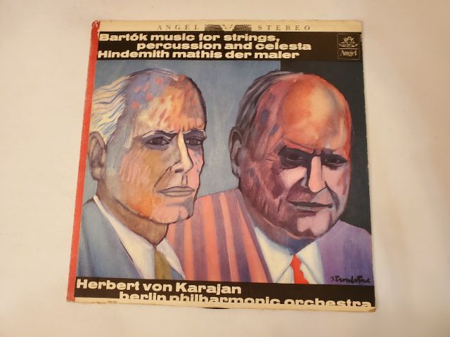 Herbert von Karajan, Berlin Philharmonic Orchestra Bart?k Music for Strings, Percussion and Celesta / Hindemith Mathis der Maler vinyl record