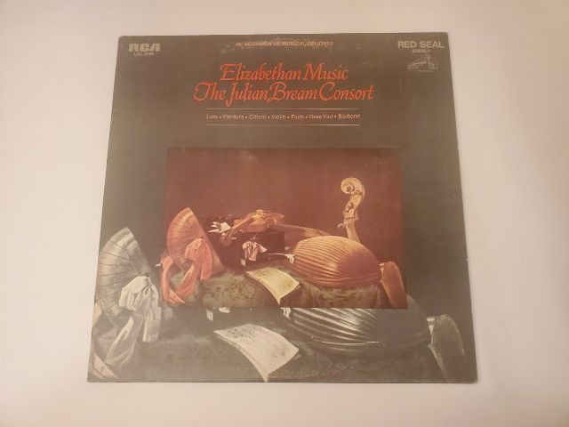 The Julian Bream Consort Elizabethan Music vinyl record