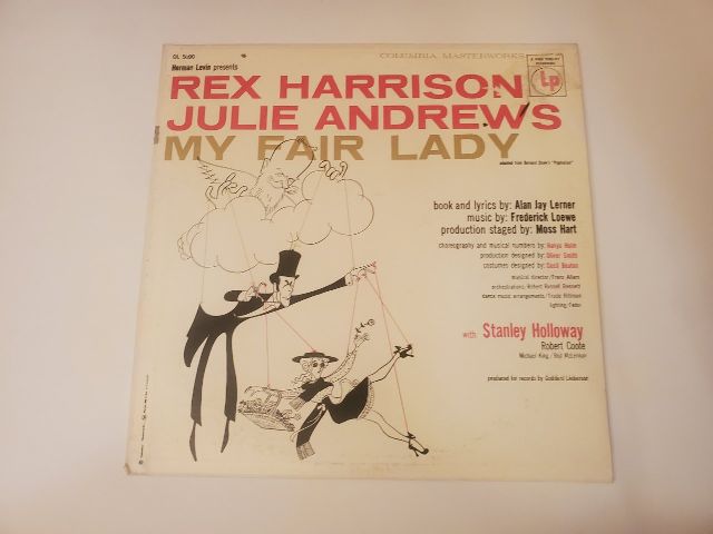 Rex Harrison, Julie Andrews My Fair Lady vinyl record