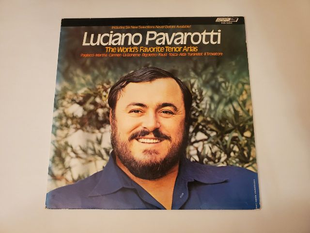 Luciano Pavarotti The World's Favorite Tenor Arias vinyl record