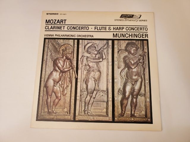 Mozart Clarinet Concerto, Flute & Harp Concerto vinyl record
