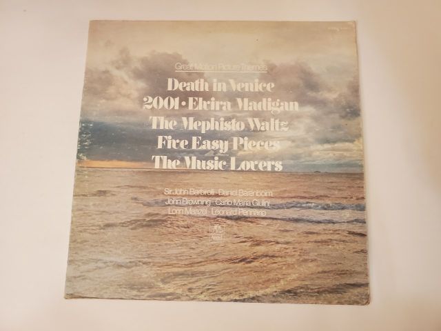 Sir John Barbirolli, Daniel Barenboim, John Browning, Carlo Maria Giulini, Lorin Maazel, Leonard Pennario Great Motion Picture Themes vinyl record