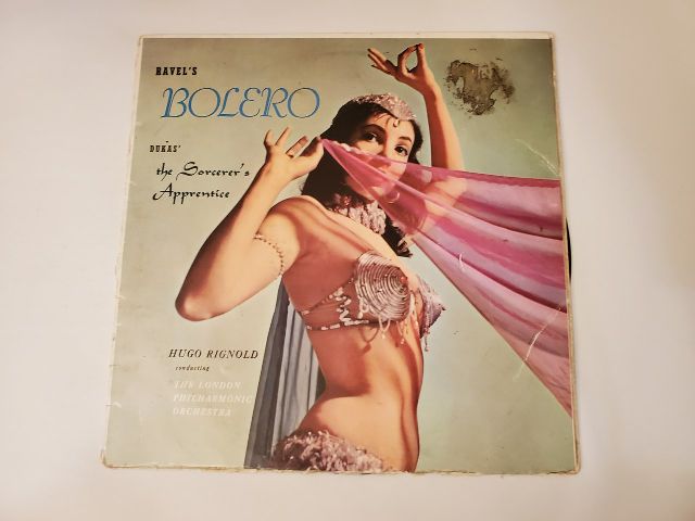 Hugo Rignold, The London Philharmonic Orchestra Ravel's Bolero, Dukas' The Sorcerer's Apprentice vinyl record