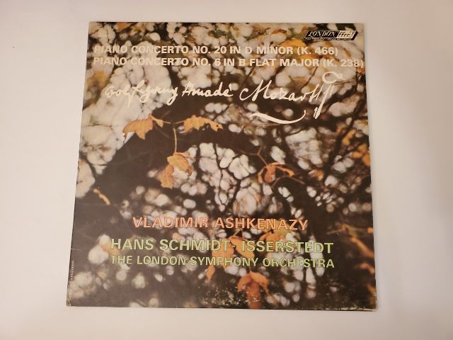 Vladimir Ashkenazy, Hans Schmidt-Isserstedt, The London Symphony Orchestra Piano Concertos No. 20 in D Minor (K. 466) & No. 6 in B Flat Major (K. 238) vinyl record
