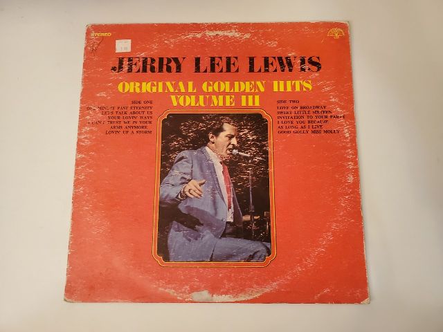 Jerry Lee Lewis Original Golden Hits Volume III vinyl record