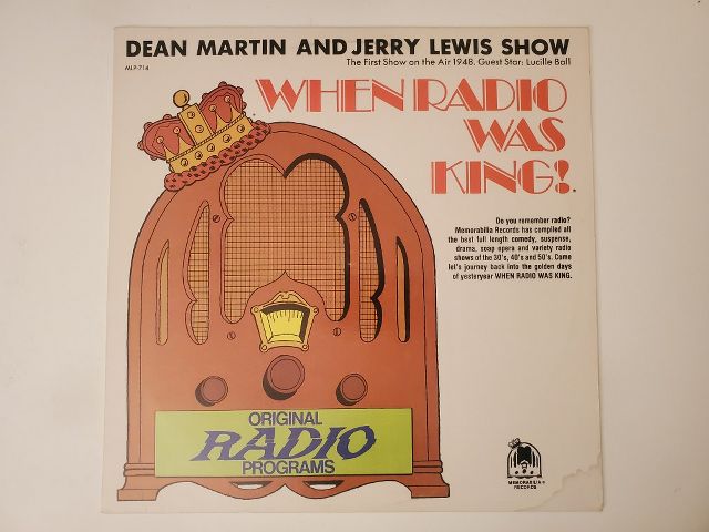 Dean Martin and Jerry Lewis Show When Radio Was King! vinyl record