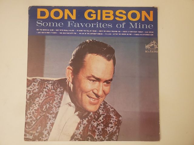 Don Gibson Some Favorites of Mine vinyl record