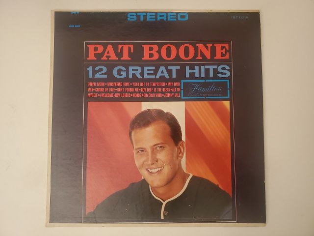 Pat Boone 12 Great Hits vinyl record