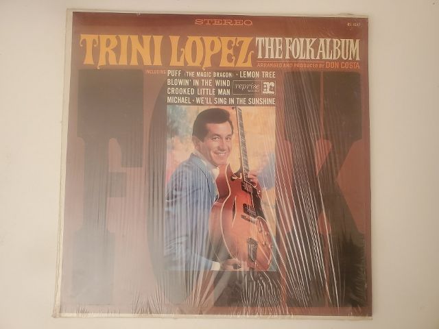 Trini Lopez The Folk Album vinyl record