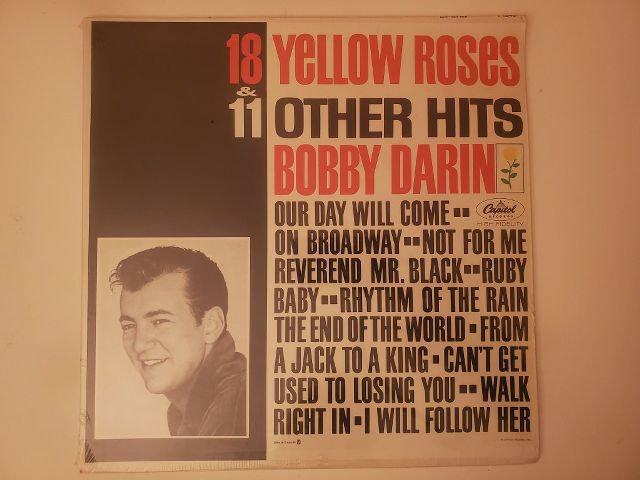Bobby Darin 18 Yellow Roses & 11 Other Hits vinyl record