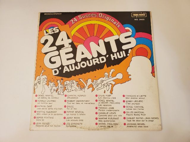 Various Artists Les 24 G?ants d'Aujourd'hui vinyl record