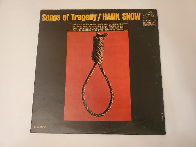 Hank Snow Songs of Tragedy vinyl record
