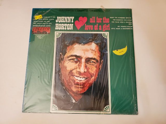 Johnny Horton All for the Love of a Girl vinyl record