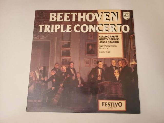 Claudio Arrau, Henryk Szeryng, J?nos Starker, New Philharmonia Orchestra, Eliahu Inbal Beethoven Triple Concerto vinyl record