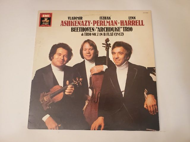 Vladimir Ashkenazy, Itzhak Perlman, Lynn Harrell Beethoven 'Archduke' Trio & Trio No. 7 in B Flat (1812) vinyl record