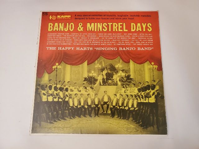 The Happy Harts 'Singing Banjo Band' Banjo & Minstrel Days vinyl record
