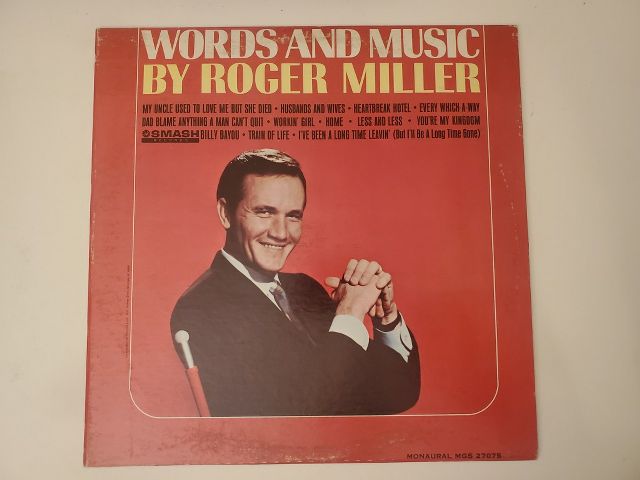Roger Miller Words and Music vinyl record