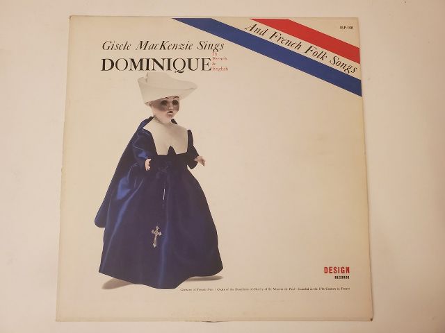 Gisele MacKenzie Dominique and French Folk Songs vinyl record