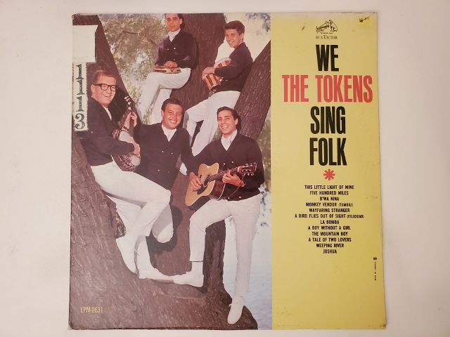 The Tokens We The Tokens Sing Folk vinyl record