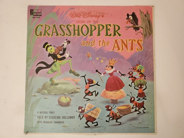 Sterling Holloway Story of the Grasshopper and the Ants vinyl record