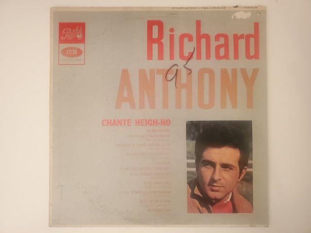 Richard Anthony Chante Heigh-Ho vinyl record