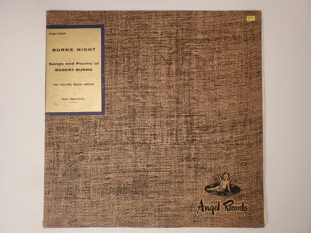 The Saltire Music Group Burns Night: Songs and Poems of Robert Burns vinyl record