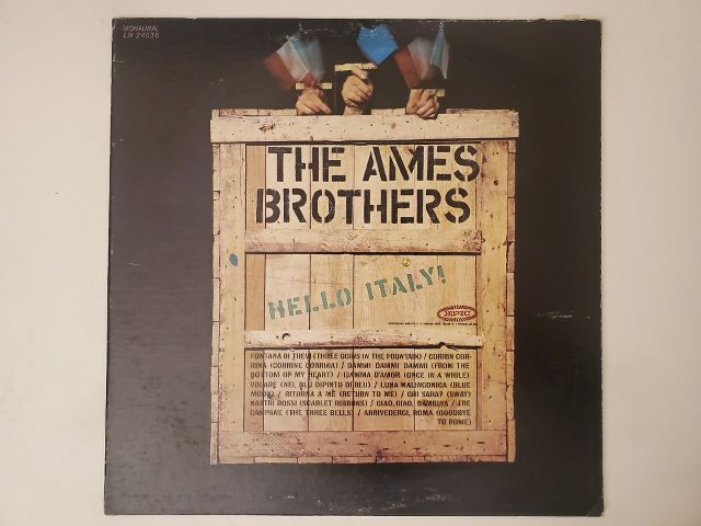 The Ames Brothers Hello Italy! vinyl record