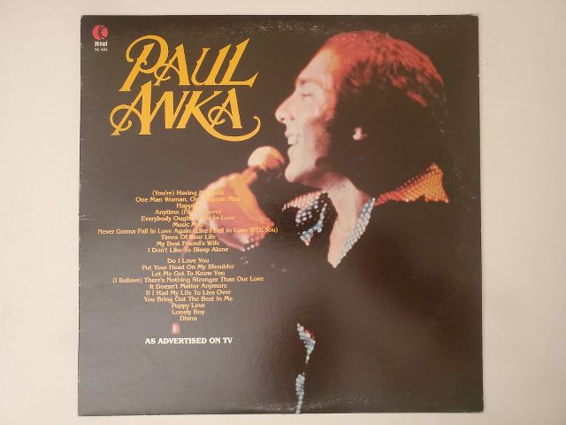 Paul Anka As Advertised on TV vinyl record