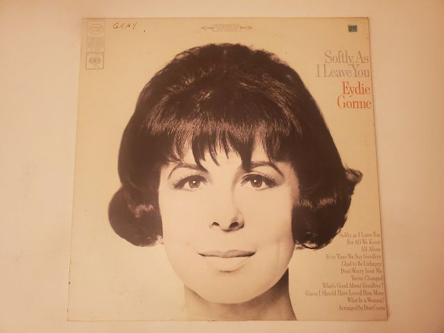 Eydie Gorme Softly, As I Leave You vinyl record
