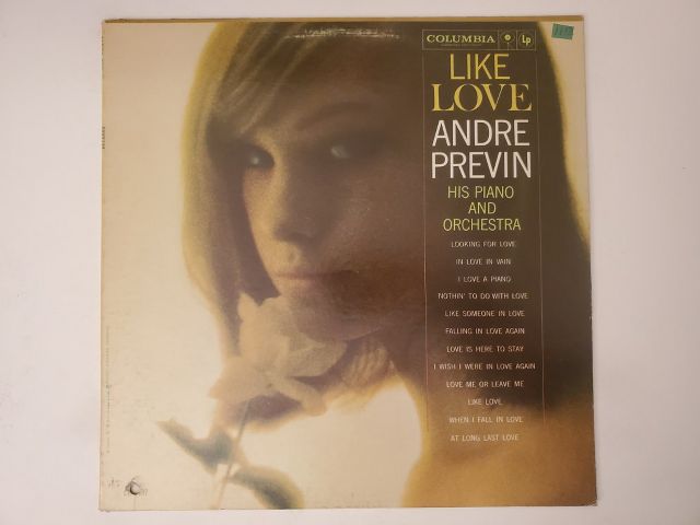 Andre Previn Like Love vinyl record
