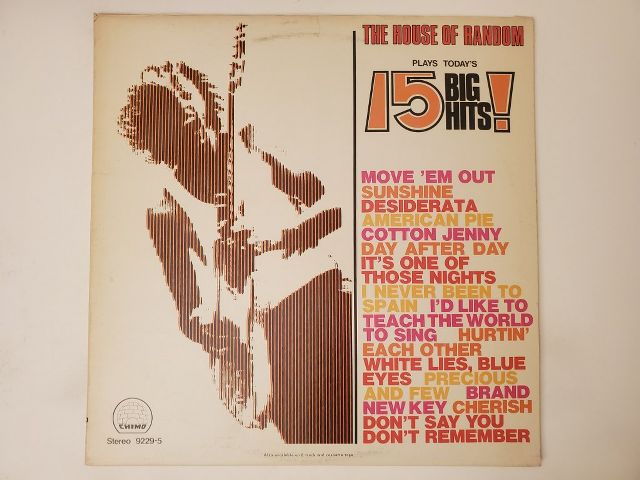 The House of Random Plays Today's 15 Big Hits! vinyl record