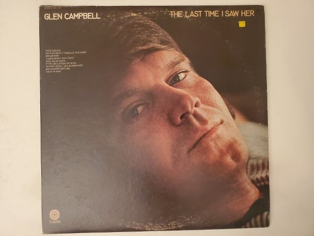 Glen Campbell The Last Time I Saw Her vinyl record