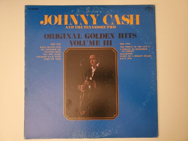 Johnny Cash Original Golden Hits Volume III vinyl record
