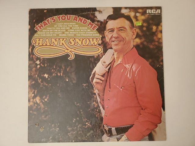 Hank Snow That's You and Me vinyl record