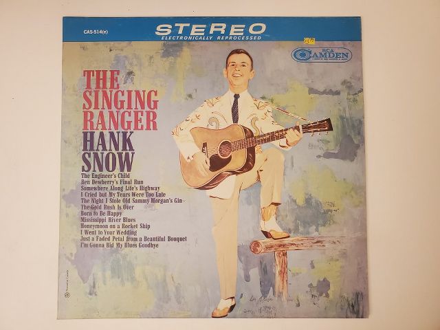 Hank Snow The Singing Ranger vinyl record