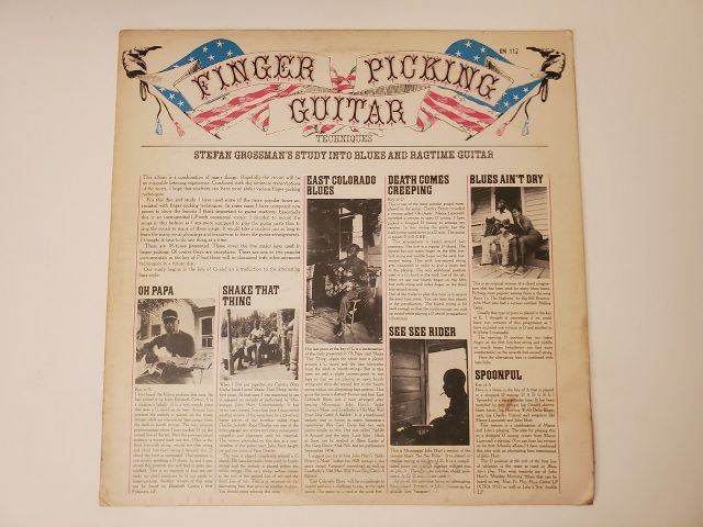Stefan Grossman Finger Picking Guitar vinyl record
