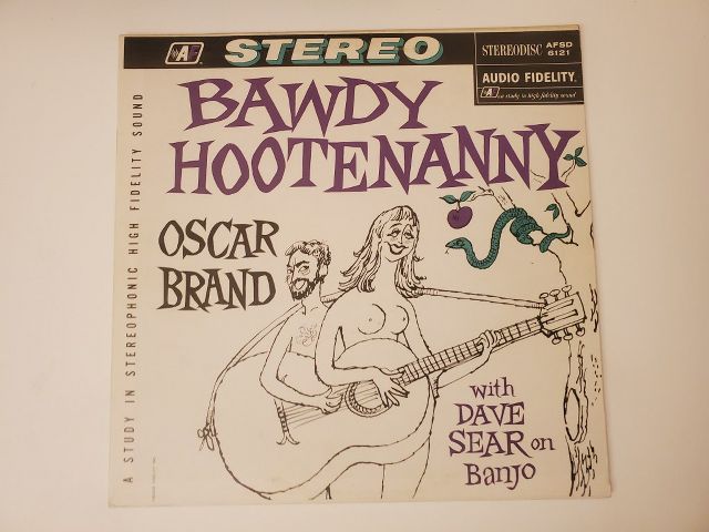 Oscar Brand Bawdy Hootenanny vinyl record