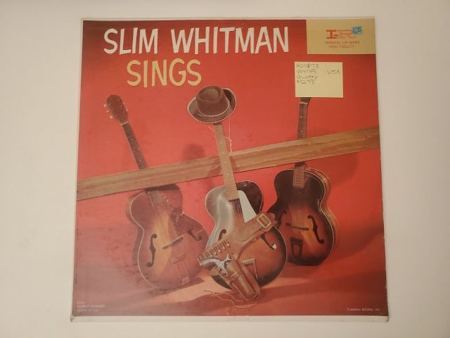 Slim Whitman Slim Whitman Sings vinyl record