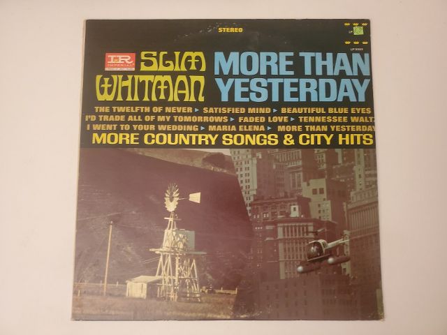 Slim Whitman More Than Yesterday vinyl record