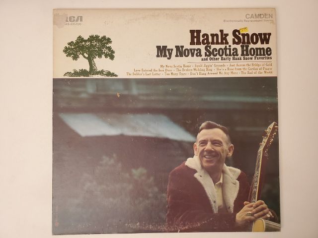 Hank Snow My Nova Scotia Home vinyl record